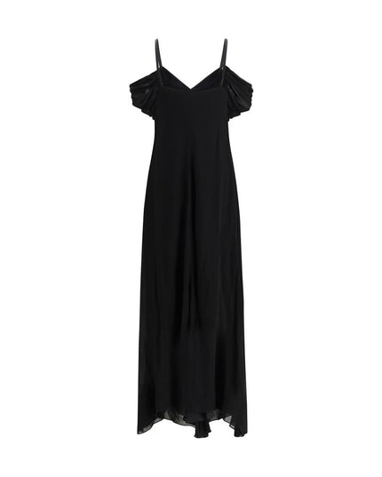 Saint Laurent Black Viscose Casual Dress
