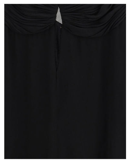 Saint Laurent Black Viscose Casual Dress