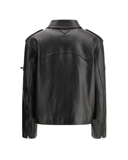 Prada Black Leather Jacket