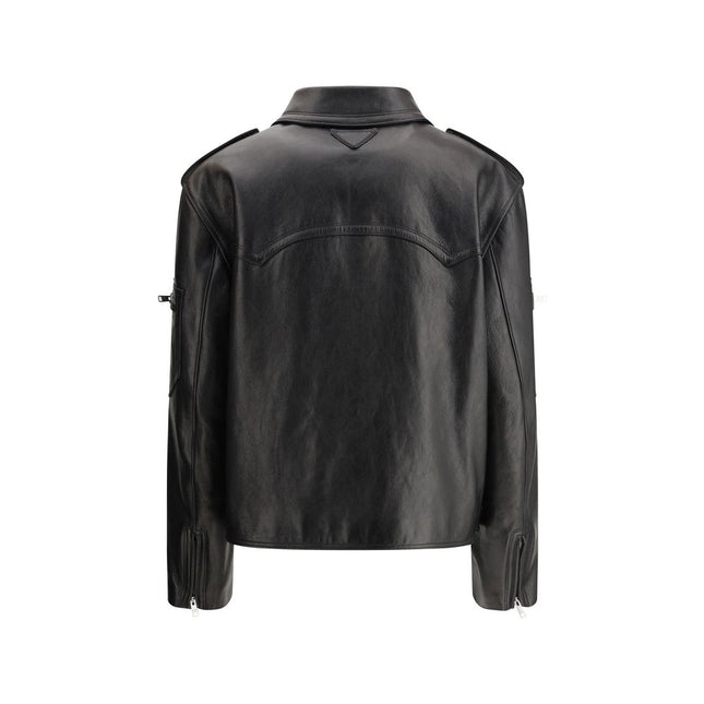Prada Black Leather Jacket