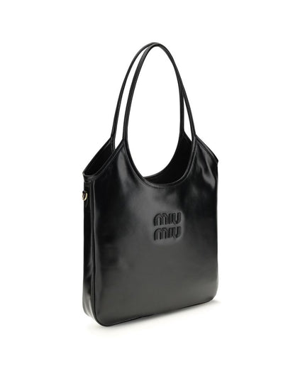 Miu Miu Black Calf Leather Bos Taurus Shoulder Bag