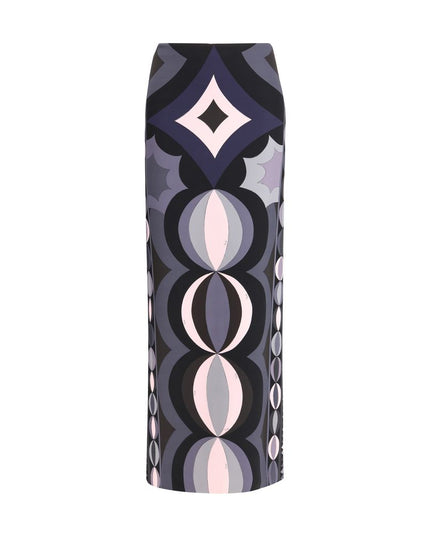 Emilio Pucci Multicolor Silk Long Skirt