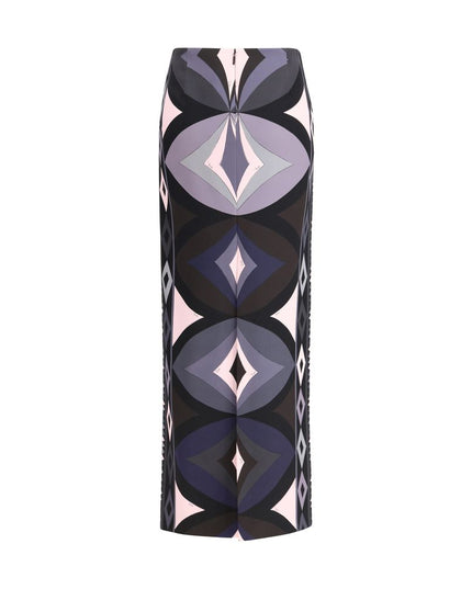 Emilio Pucci Multicolor Silk Long Skirt