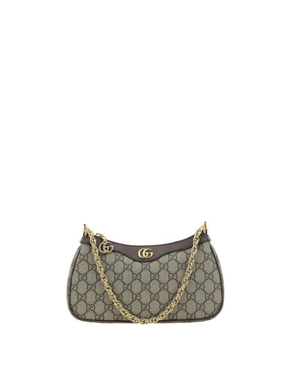 Gucci Brown Cotton Shoulder Bag