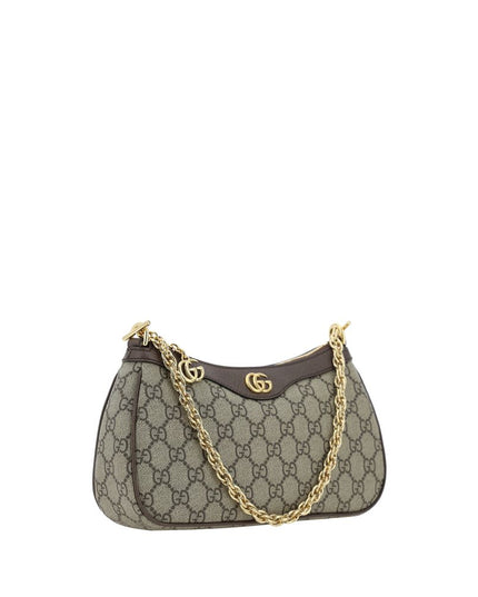 Gucci Brown Cotton Shoulder Bag