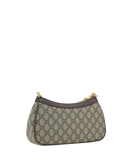 Gucci Brown Cotton Shoulder Bag