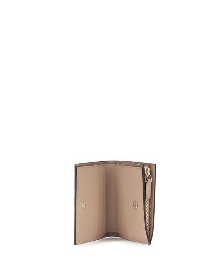 Valentino Garavani Gold Calf Leather Bos Taurus Wallet