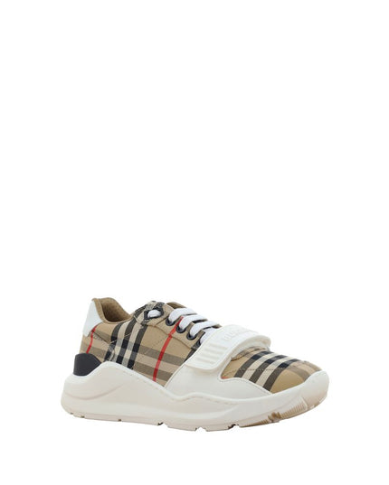Burberry Beige Rubber Athletic Sneakers