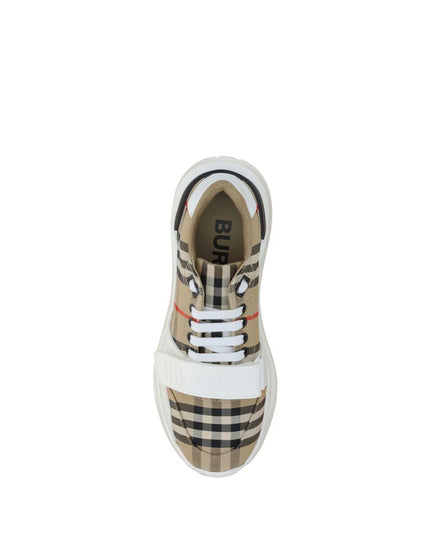 Burberry Beige Rubber Athletic Sneakers