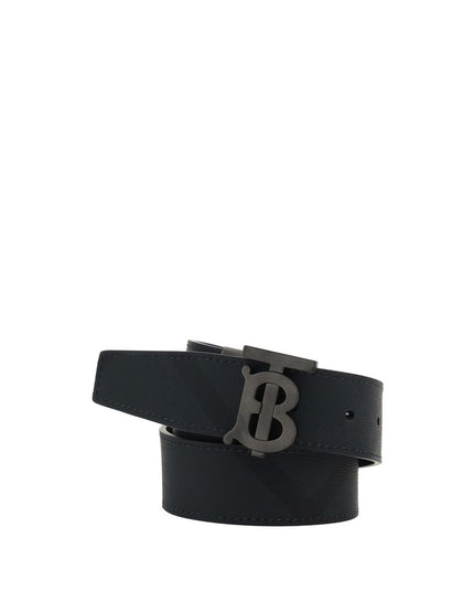 Burberry Black Calf Leather Bos Taurus Regular Belt