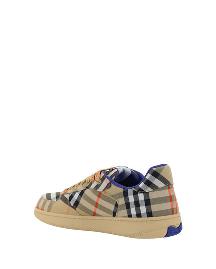 Burberry Beige Fabric Low Top Sneakers
