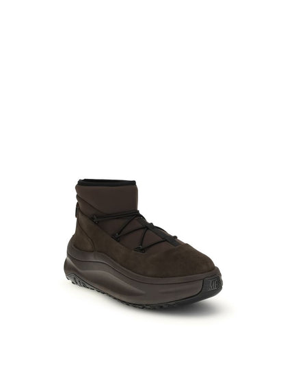 Moon Boot Brown Polyester Lace-Up Boots
