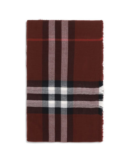 Burberry Bordeaux Wool Scarf
