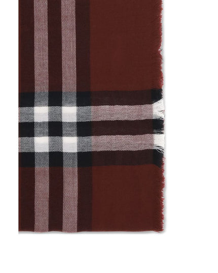 Burberry Bordeaux Wool Scarf