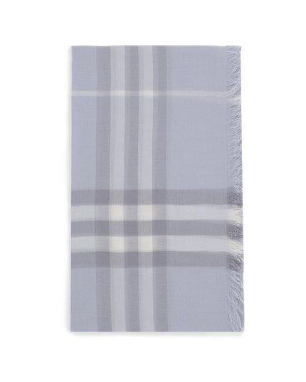 Burberry Light Blue Wool Scarf