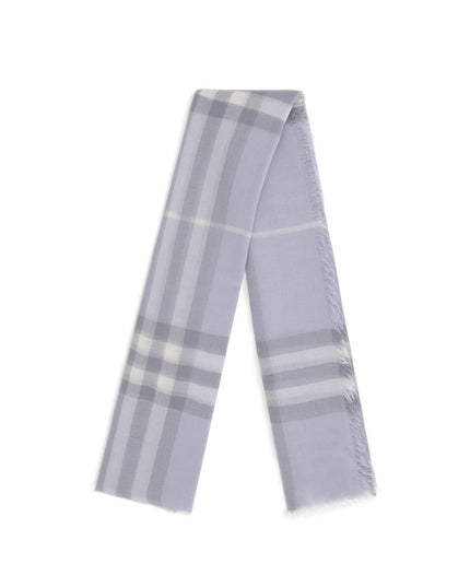 Burberry Light Blue Wool Scarf