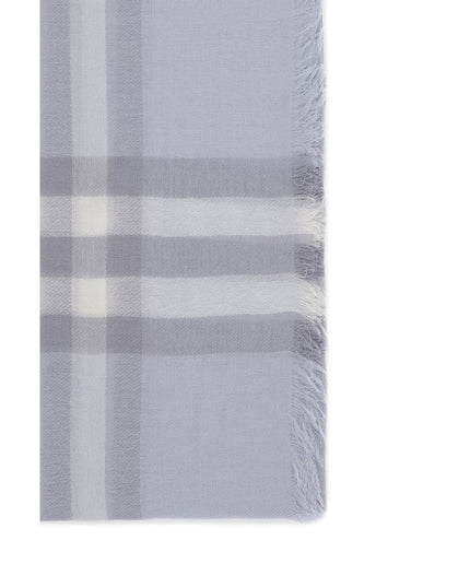 Burberry Light Blue Wool Scarf