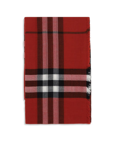 Burberry Red Wool Scarf