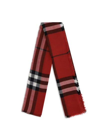 Burberry Red Wool Scarf