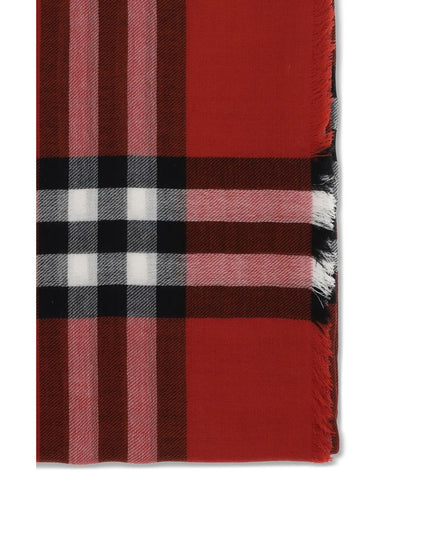 Burberry Red Wool Scarf