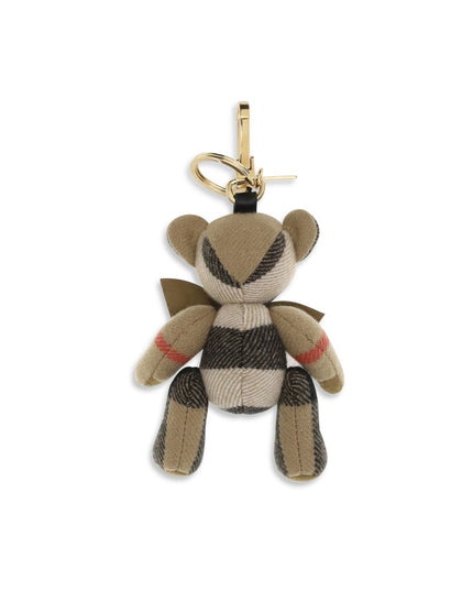 Burberry Beige Cashmere Keychain
