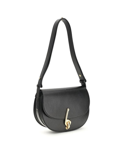Burberry Black Calf Leather Bos Taurus Shoulder Bag
