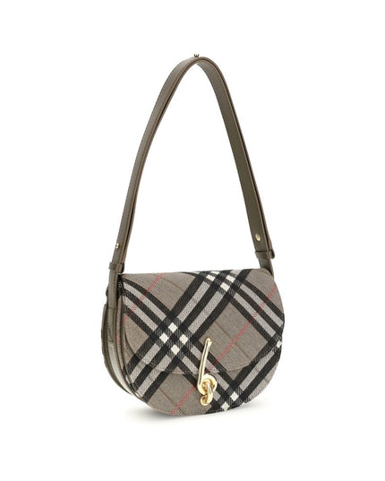 Burberry Gray Fabric Shoulder Bag