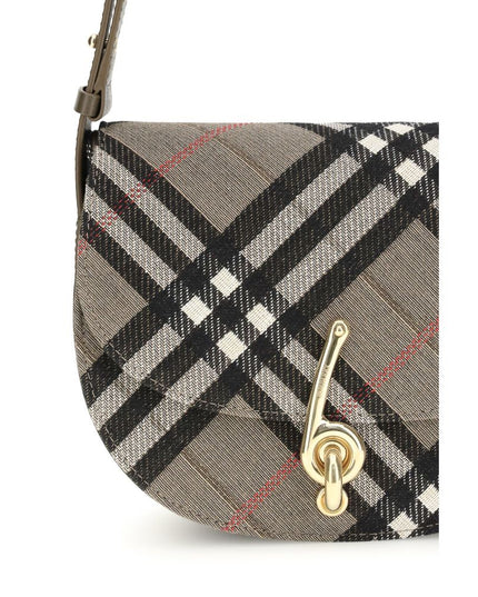 Burberry Gray Fabric Shoulder Bag