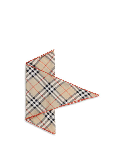 Burberry Beige Silk Scarf