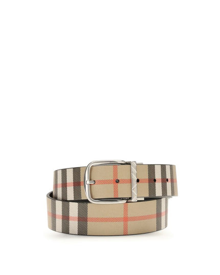 Burberry Multicolor Calf Leather Bos Taurus Belt
