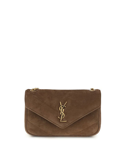 Saint Laurent Brown Leather Shoulder Bag