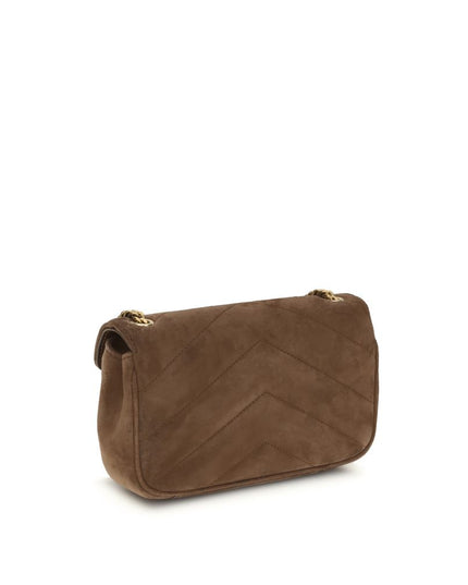 Saint Laurent Brown Leather Shoulder Bag