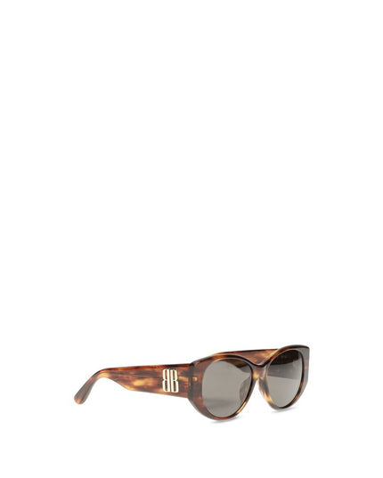 Balenciaga Brown Acetate Sunglasses