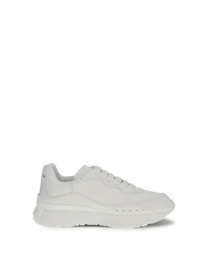 Alexander McQueen White Calf Leather Bos Taurus Chunky Sneakers