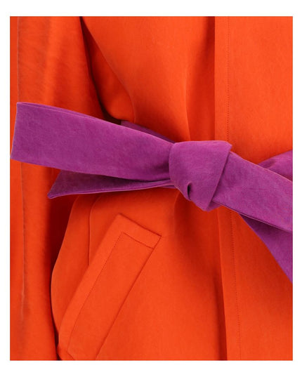 Saint Laurent Orange Silk Coat