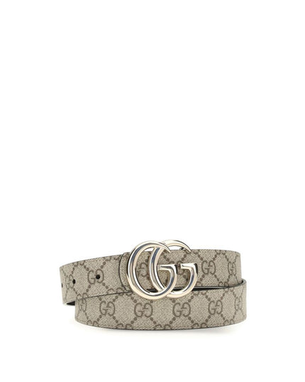 Gucci Beige Calf Leather Bos Taurus Regular Belt