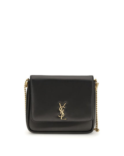 Saint Laurent Black Calf Leather Bos Taurus Shoulder Bag