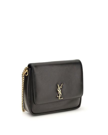 Saint Laurent Black Calf Leather Bos Taurus Shoulder Bag