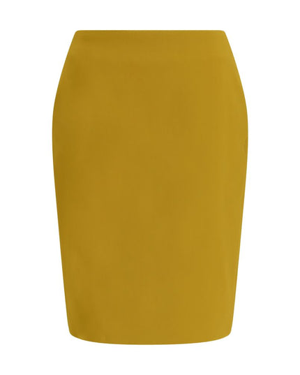 Saint Laurent Yellow Viscose Skirt