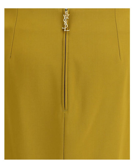 Saint Laurent Yellow Viscose Skirt