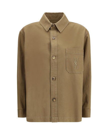 Saint Laurent Green Cotton Denim Jacket