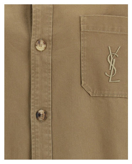 Saint Laurent Green Cotton Denim Jacket