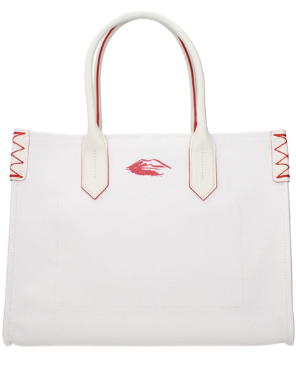 Balmain White Fabric Handbag