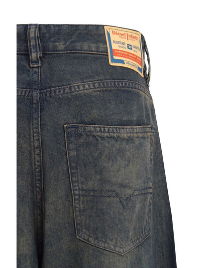 Diesel Multicolor Lyocell Relaxed Fit Jeans