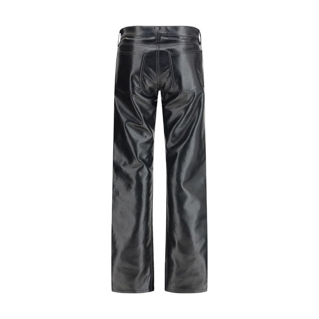 Agolde Black Leather Pants