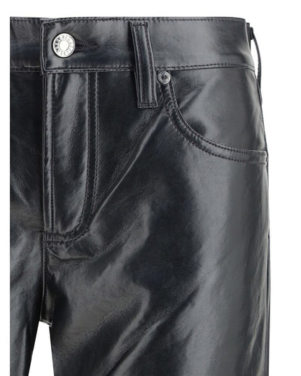 Agolde Black Leather Pants