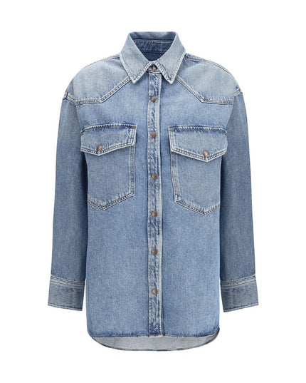 Agolde Blue Denim Shirt