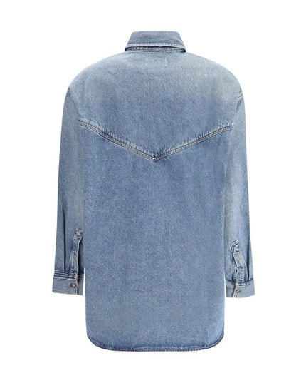 Agolde Blue Denim Shirt