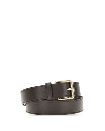 Givenchy Brown Calf Leather Bos Taurus Regular Belt