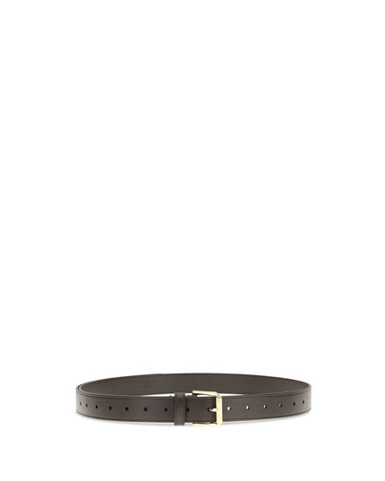 Givenchy Brown Calf Leather Bos Taurus Regular Belt